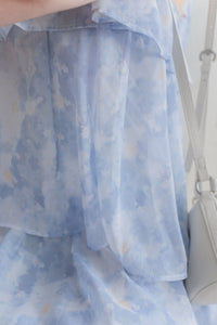 Marble Cloud Dress 水彩雪紡雲朵層次連身裙/ DS9968