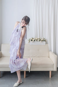 Marble Cloud Dress 水彩雪紡雲朵層次連身裙/ DS9968