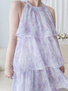 Marble Cloud Dress 水彩雪紡雲朵層次連身裙/ DS9968