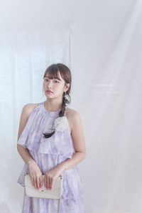 Marble Cloud Dress 水彩雪紡雲朵層次連身裙/ DS9968
