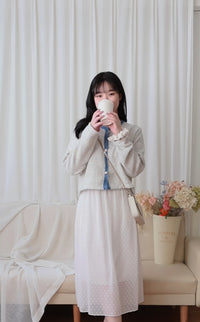Dot 立體雪紡點點全橡筋傘裙, Skirt/ SK8794