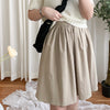 （超百搭顯瘦單品！) Flair, Skirt 長度剛好顯幼腰間皺皺修肚膝上裙/ SK8841