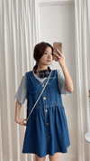 （現貨售完即止款）Denim Vest, Dress/ DS9638