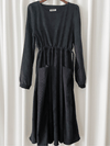 Charcoal Pocket Dress 左右修腰大口袋燈芯絨連身裙/ DS9784