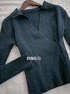 Wrap Cross Top 知性百搭疊領口交叉上衣/ TP9099 (Teal sold out)