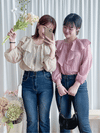 Ruffle Blouse 設計感Ruffle領口輕盈上衣/ BU9074