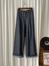 Floral Pattern Pants 花束印花牛仔色西褲/ PT8439