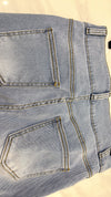 (神奇彈性褲) 全彈性淺色高腰牛仔褲, Jeans/ PT8417