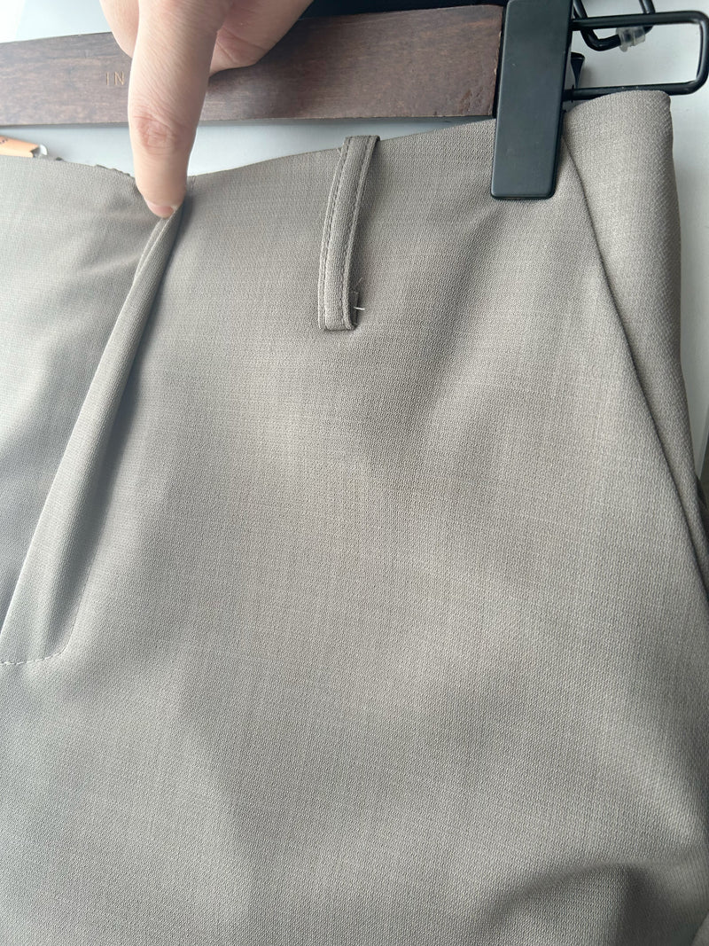 (全條彈性! 不貼修腳)Basic Comfy, Pants 彈性後橡筋小寬鬆修腳西褲/ PT8433 (部分碼數/色現貨)