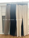 (全條彈性! 不貼修腳)Basic Comfy, Pants 彈性後橡筋小寬鬆修腳西褲/ PT8433 (部分碼數/色現貨)