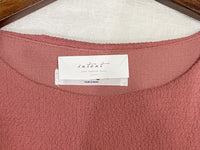 (不透肉雪紡) My ruffle Pearl, Blouse 不透肉雪紡立體荷葉珍珠手袖上衣/ BU9059