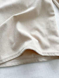 Suede Loose Pants 高腰顯腿長燈芯絨隨性闊褲/ PT8446 （beige sold out)