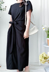Black Side knot Dress/ DS9961