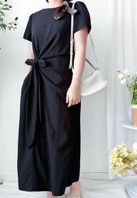 Black Side knot Dress/ DS9961