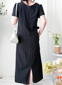 Black Side knot Dress/ DS9961