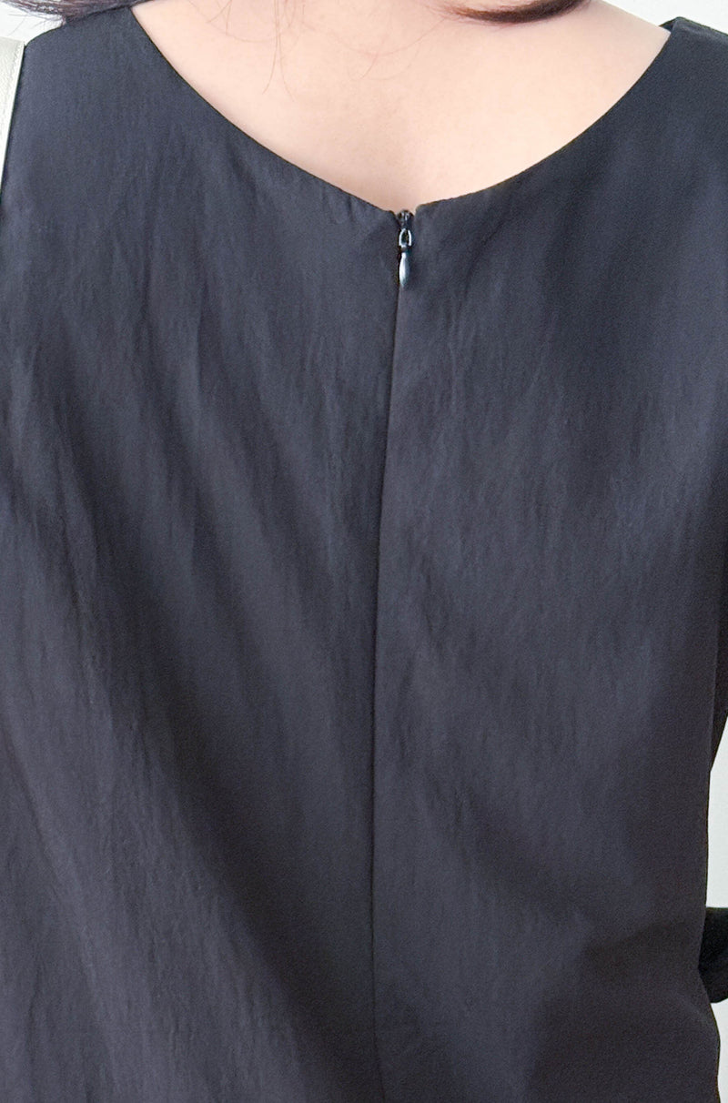 Black Side knot Dress/ DS9961
