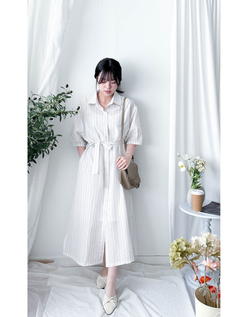 Stripe 藍色條紋連身裙 Dress / DS9897