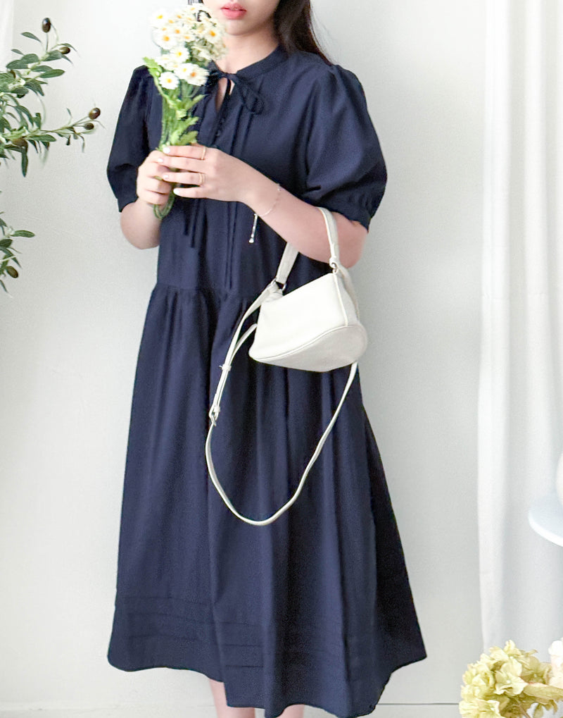 Navy 舒適闊鬆深藍OPS Dress/ DS9889