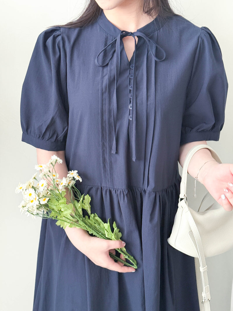 Navy 舒適闊鬆深藍OPS Dress/ DS9889