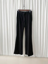 （推薦舒適改善腿形) Black Elastic Pants 全條彈性黑色顯瘦褲/ PT8450
