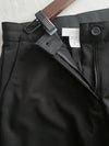 （推薦舒適改善腿形) Black Elastic Pants 全條彈性黑色顯瘦褲/ PT8450