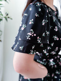 Floral Layer Sleeve Dress/ DS9960
