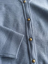 (限定熱賣重開❗) Gold Botton Cardigan 雙色衣邊立體線條金鈕扣外套或上衣/ CD8142  (pre-order 2月13日截單)