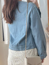 Denim Jacket 百搭圓領牛仔外套/  CD8144