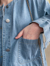 Denim Jacket 百搭圓領牛仔外套/  CD8144