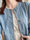Denim Jacket 百搭圓領牛仔外套/  CD8144