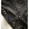 Black Rhombus 黑色菱格通花細緻衣邊上衣或外套, Top or Outer/ TP8918  (不設訂貨款)
