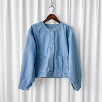 Denim Jacket 百搭圓領牛仔外套/  CD8144