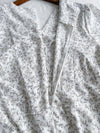 Branches Dress 花枝印花疊V領修腰連身裙/ DS9809
