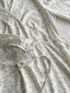 Branches Dress 花枝印花疊V領修腰連身裙/ DS9809