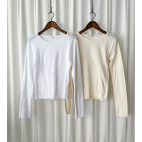Anden Tee 舒適膚感彈性通花木耳邊/ TP9109 （pre-order Lemon Chiffon)