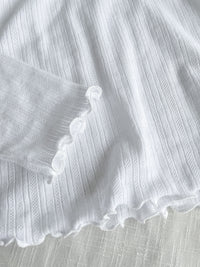 Anden Tee 舒適膚感彈性通花木耳邊/ TP9109 （pre-order Lemon Chiffon)