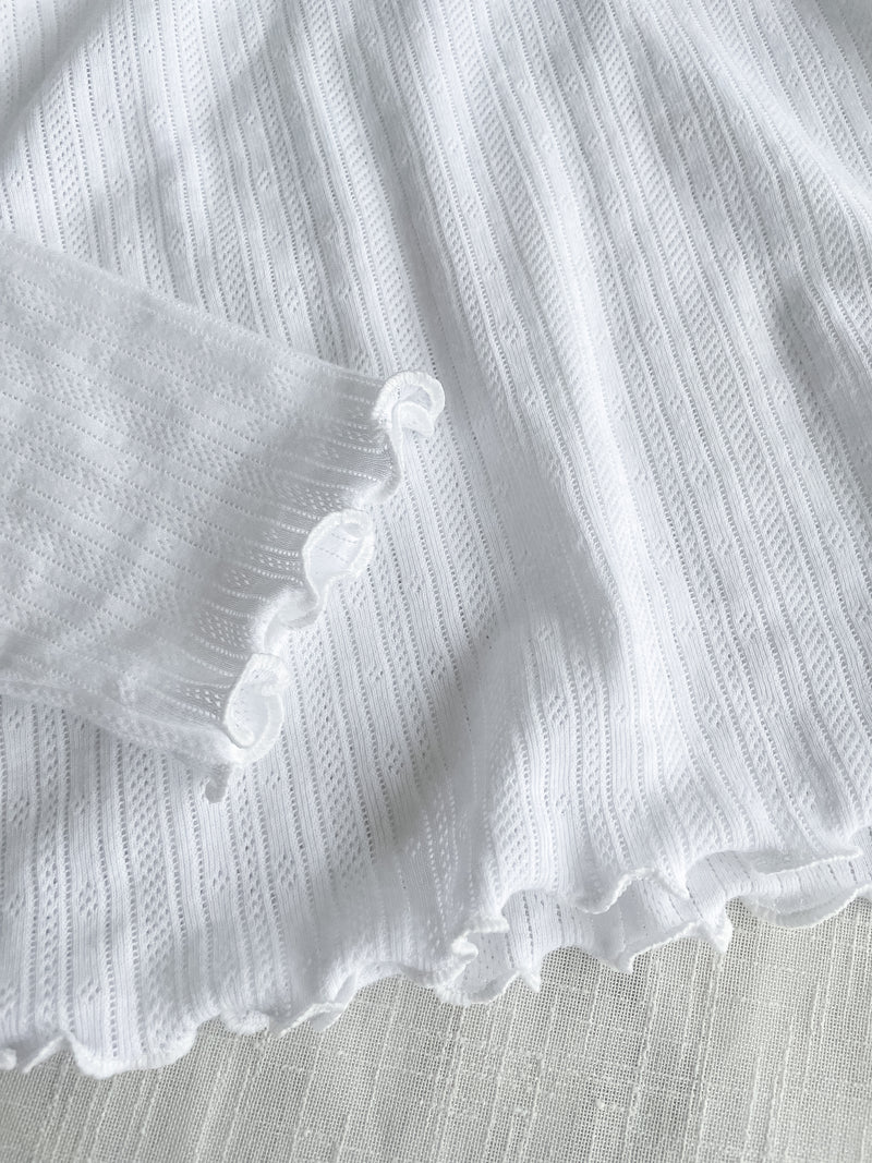 Anden Tee 舒適膚感彈性通花木耳邊/ TP9109 （pre-order Lemon Chiffon)