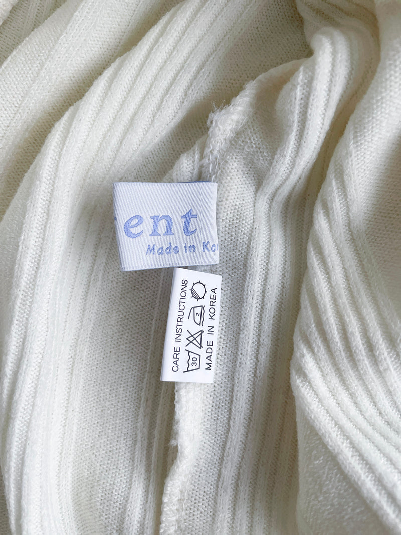 【intent X Korea label】Stripe Collar Top 不貼口木耳邊小高領直紋合身上衣/ TP9101