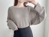 [百搭特別款⏰限時加開訂貨✨］Cape 船領披肩蝙蝠袖寬鬆薄線衫, Knit Top/TP8913