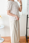 （現貨售完即止) Floral, Blouse 果子印花皺皺上衣/ TP9050