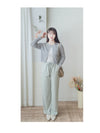 Stripe Knit Cardigan 織紋單鈕扣薄外套/ CD8149 (Blue sold out)