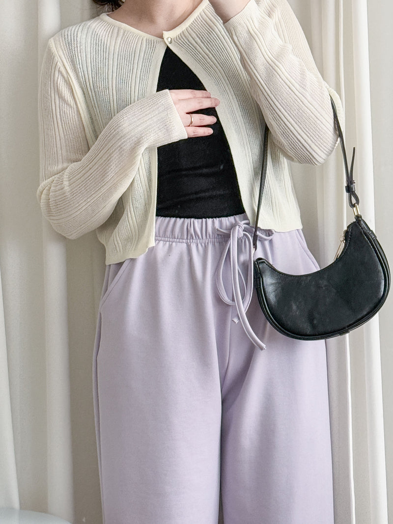 Stripe Knit Cardigan 織紋單鈕扣薄外套/ CD8149 (Blue sold out)
