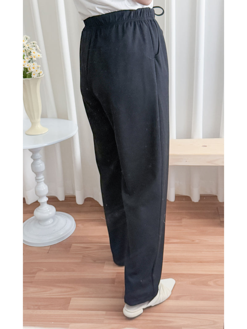Ally Banding Pants 全橡筋顯瘦彈性棉仿西褲棉褲/ PT8455