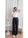 Ally Banding Pants 全橡筋顯瘦彈性棉仿西褲棉褲/ PT8455