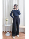 Ally Banding Pants 全橡筋顯瘦彈性棉仿西褲棉褲/ PT8455