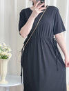 Everyday Tee Dress 防皺彈性修腰連身裙/ DS9864 (black sold out)
