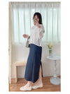 (限量現貨回歸) Feather Daisy, Blouse 羽毛花花前橡筋裙擺上衣 /BU9091