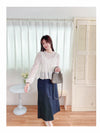 (限量現貨回歸) Feather Daisy, Blouse 羽毛花花前橡筋裙擺上衣 /BU9091
