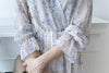 （Luxury 高質花裙! ) Lavender 薰衣草印花V領飄逸層次連身裙, Dress/ DS9446