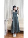 2-way Classic Check Dress 兩著配件裝飾修腰格子連身裙/ DS9824 (Pre-order 3月5截單)